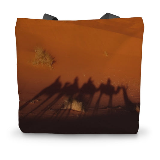 Camel Caravan Canvas Tote Bag